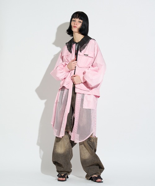 anna sui nyc（アナ スイ エヌ ワイ シー）の「3WAYロングベストブルゾン（ブルゾン・レディース・ピンク/ブラック/グレー・FREE）」の3枚目の写真