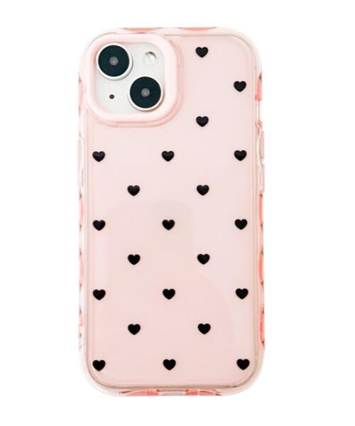 WEGO(ウィゴー)の「WEGO/ハートドットiphoneケース(ピンク)(スマホケース/カバー・レディース・その他1/その他2・FREE)」の2枚目の写真