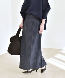 quaranciel（カランシエル）の「quaranciel:〈洗濯機可能〉ベルトデザイン Iライン スラックス スカート（スカート）」