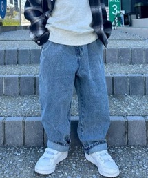 MPS | 【MPS】デニム ワイドパンツ (ウエストゴム / 動きやすさ / カジュアルスタイル)(デニムパンツ)