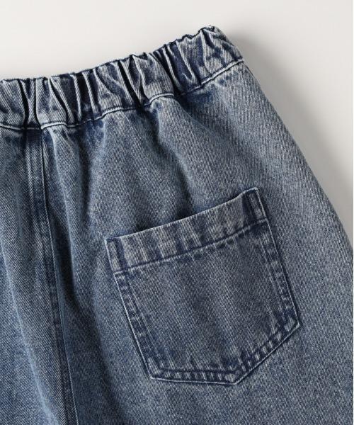 MPS(エムピーエス)の「【MPS】デニム ワイドパンツ (ウエストゴム / 動きやすさ / カジュアルスタイル)(デニムパンツ・キッズ・ライトインディゴブルー/ダークインディゴブルー・110/120/130/140/150/160)」の10枚目の写真