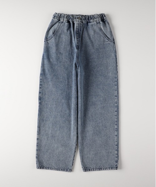 MPS(エムピーエス)の「【MPS】デニム ワイドパンツ (ウエストゴム / 動きやすさ / カジュアルスタイル)(デニムパンツ・キッズ・ライトインディゴブルー/ダークインディゴブルー・110/120/130/140/150/160)」の21枚目の写真