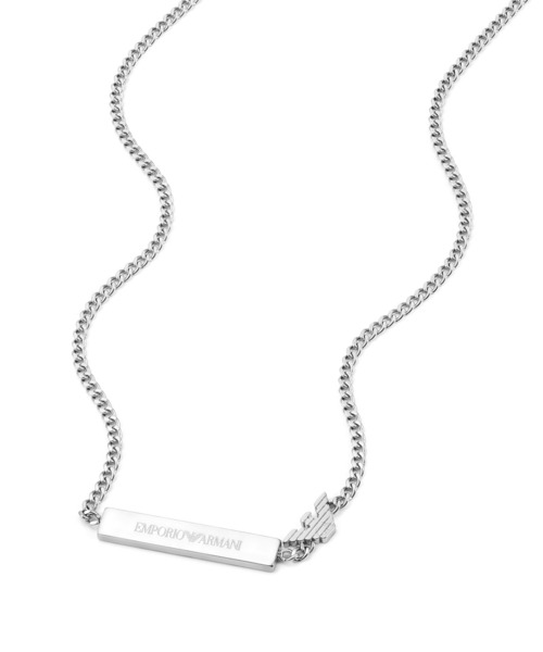 EMPORIO ARMANI(エンポリオアルマーニ)の「エンポリオ・アルマーニ アクセサリー メンズ ネックレス シルバー EGS3309040(ネックレス・メンズ・シルバー・FREE)」の2枚目の写真