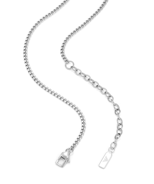 EMPORIO ARMANI(エンポリオアルマーニ)の「エンポリオ・アルマーニ アクセサリー メンズ ネックレス シルバー EGS3309040(ネックレス・メンズ・シルバー・FREE)」の4枚目の写真