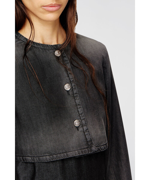 DIESEL(ディーゼル)の「ウィメンズ デニムジャケット DE-TERRI-S(デニムジャケット・レディース・ブラック系その他・X-SMALL/MEDIUM/SMALL)」の2枚目の写真