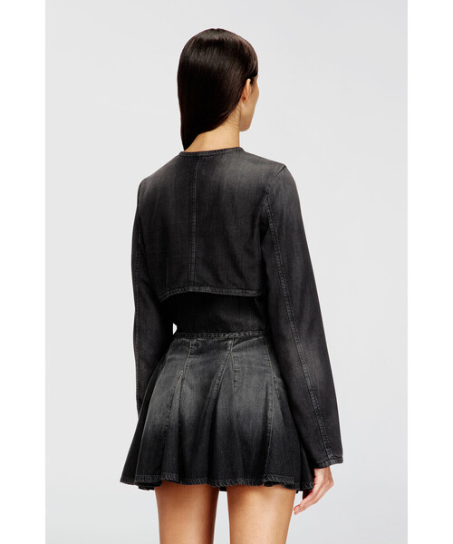 DIESEL(ディーゼル)の「ウィメンズ デニムジャケット DE-TERRI-S(デニムジャケット・レディース・ブラック系その他・X-SMALL/MEDIUM/SMALL)」の4枚目の写真