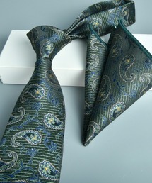 REBALANCE（リバランス）の「ジャカード柄ネクタイ　ポケットチーフ 2点セット（ネクタイ）」