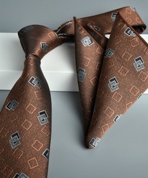 REBALANCE（リバランス）の「ジャカード柄ネクタイ　ポケットチーフ 2点セット（ネクタイ）」