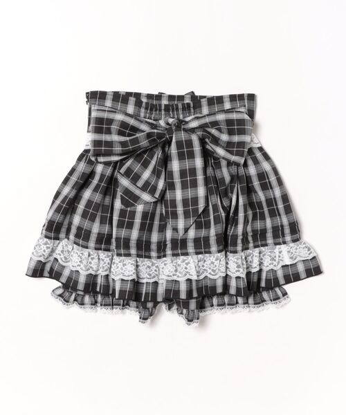 Secret Honey（シークレットハニー）の「レースアップスカパン（スカート・レディース・ブラック/グレー・MEDIUM）」の14枚目の写真