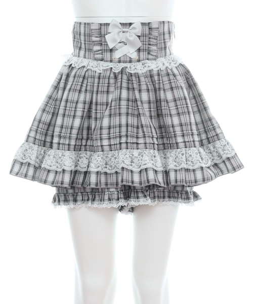 Secret Honey（シークレットハニー）の「レースアップスカパン（スカート・レディース・ブラック/グレー・MEDIUM）」の10枚目の写真