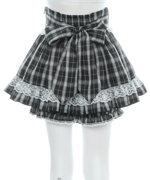 Secret Honey（シークレットハニー）の「レースアップスカパン（スカート・レディース・ブラック/グレー・MEDIUM）」の13枚目の写真