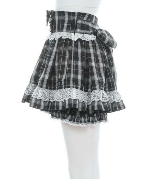 Secret Honey（シークレットハニー）の「レースアップスカパン（スカート・レディース・ブラック/グレー・MEDIUM）」の12枚目の写真