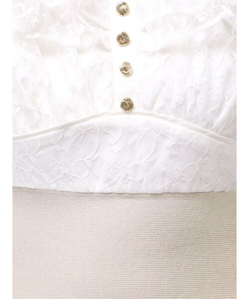 RESEXXY（リゼクシー）の「レースドッキングマーメイドニットワンピース（ワンピース・レディース・チャコールグレー/ベージュ/ミント・FREE）」の13枚目の写真