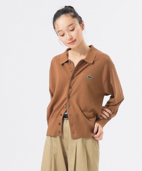 ラコステ　カーディガン　ブラウン 楽天市場】Lacoste ラコステ（カラーブラウン）（カーディガン