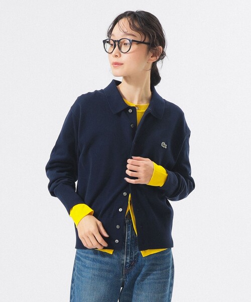 LACOSTE（ラコステ）の「【別注】LACOSTE / ポロ カーディガン（カーディガン/ボレロ・レディース・ブラウン系その他/ネイビー/グレー・38/36）」の14枚目の写真