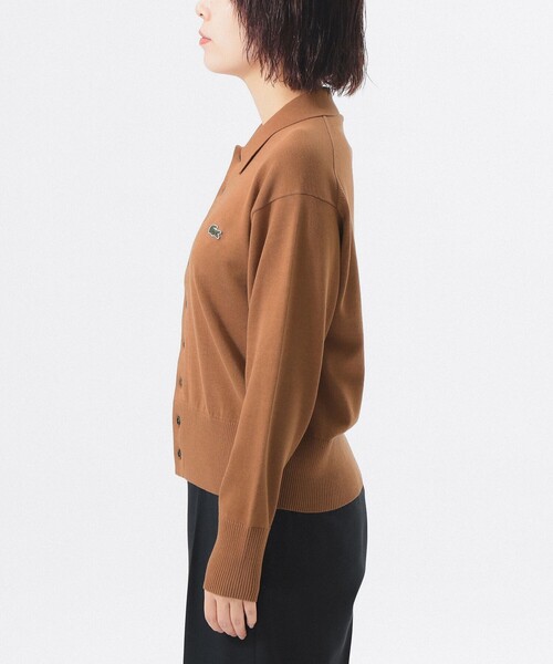 LACOSTE（ラコステ）の「【別注】LACOSTE / ポロ カーディガン（カーディガン/ボレロ・レディース・ブラウン系その他/ネイビー/グレー・38/36）」の12枚目の写真