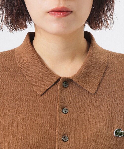 LACOSTE（ラコステ）の「【別注】LACOSTE / ポロ カーディガン（カーディガン/ボレロ・レディース・ブラウン系その他/ネイビー/グレー・38/36）」の9枚目の写真