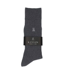 LANVIN collection（ランバン コレクション）の「LANVIN  COLLECTION 消臭加工 アーチサポート ワンポイント リブソックス 02412075（ソックス/靴下）」