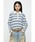 MOUSSY�i�}�E�W�[�j�́uBORDER POLO KNIT T�V���c�i�|���V���c�j�v�b�z���C�g