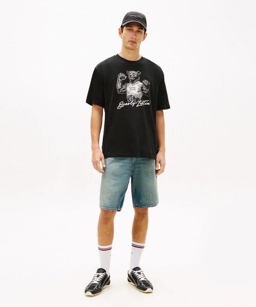tommy jeans（トミー ジーンズ）の「リラックスフィットベアプリントショートスリーブTシャツ（Tシャツ/カットソー・メンズ・ホワイト/ブラック・MEDIUM/LARGE/X-SMALL/X-LARGE/SMALL）」の7枚目の写真