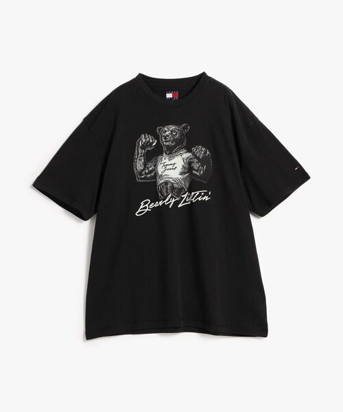 tommy jeans（トミー ジーンズ）の「リラックスフィットベアプリントショートスリーブTシャツ（Tシャツ/カットソー・メンズ・ホワイト/ブラック・MEDIUM/LARGE/X-SMALL/X-LARGE/SMALL）」の9枚目の写真