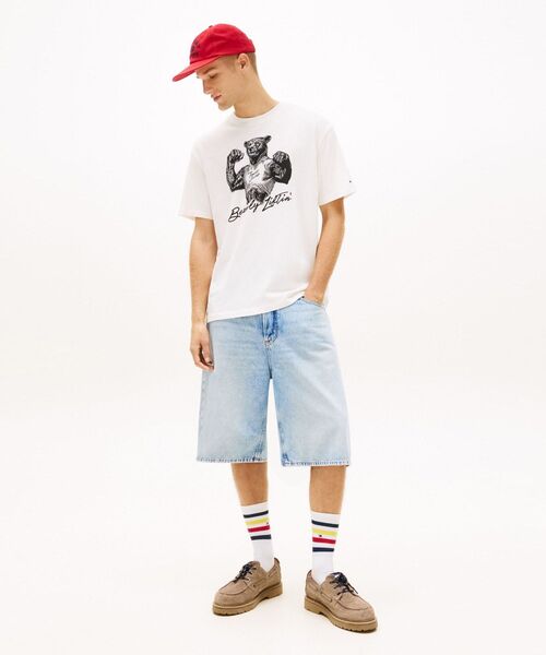tommy jeans（トミー ジーンズ）の「リラックスフィットベアプリントショートスリーブTシャツ（Tシャツ/カットソー・メンズ・ホワイト/ブラック・MEDIUM/LARGE/X-SMALL/X-LARGE/SMALL）」の12枚目の写真