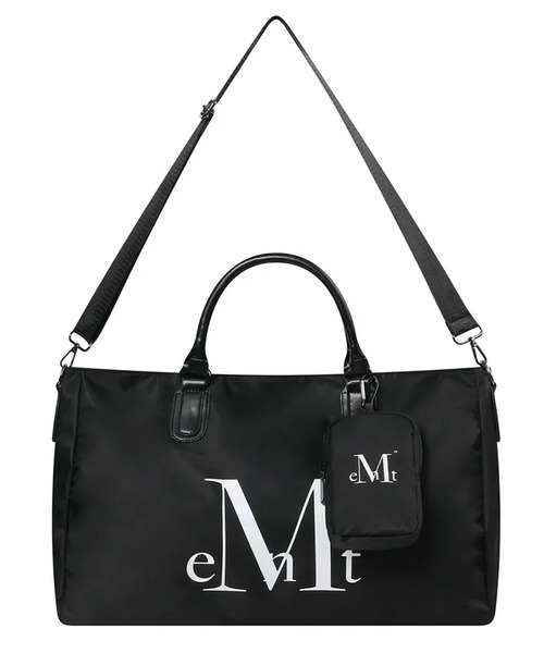MUCENT(ムセント)の「◇MUCENT◇ブランド直輸入正規品/KAEL SIGNATURE LOGO GYM BOSTON DUFFLE BAG カエルシグネチャーロゴジムボストンダッフルバッグ 男女兼用ミニバッグ付き(ボストンバッグ・レディース・ブラック・FREE)」の2枚目の写真