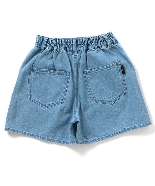 algy(アルジー)の「レースアップデニムショーパン(デニムパンツ・キッズ・ネイビー/サックスブルー/グレー・140/130/160/150)」の10枚目の写真