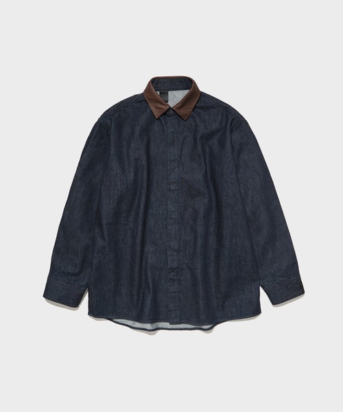 N.HOOLYWOOD（N.ハリウッド）の「【N.HOOLYWOOD/エヌハリウッド】別注襟切替シャツ ONE WASH（シャツ/ブラウス・メンズ・ネイビー・36/38）」の6枚目の写真