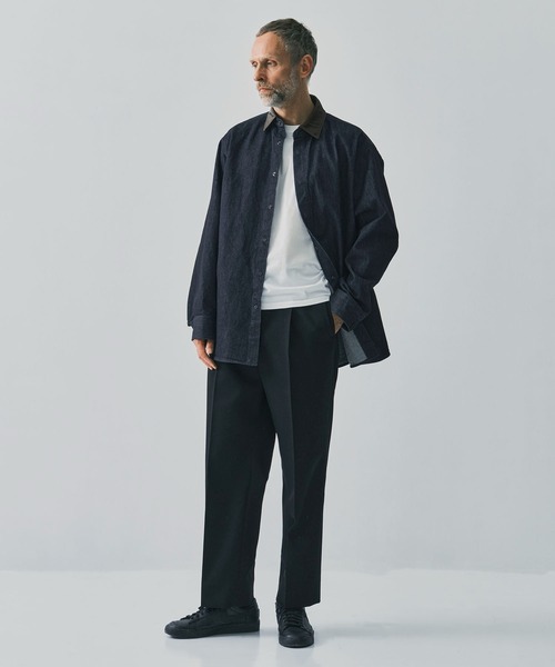 N.HOOLYWOOD（N.ハリウッド）の「【N.HOOLYWOOD/エヌハリウッド】別注襟切替シャツ ONE WASH（シャツ/ブラウス・メンズ・ネイビー・36/38）」の3枚目の写真