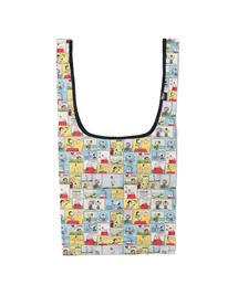 FTL x PEANUTS エコバッグS2 / ピーナッツ コラボ コミック 総柄プリント