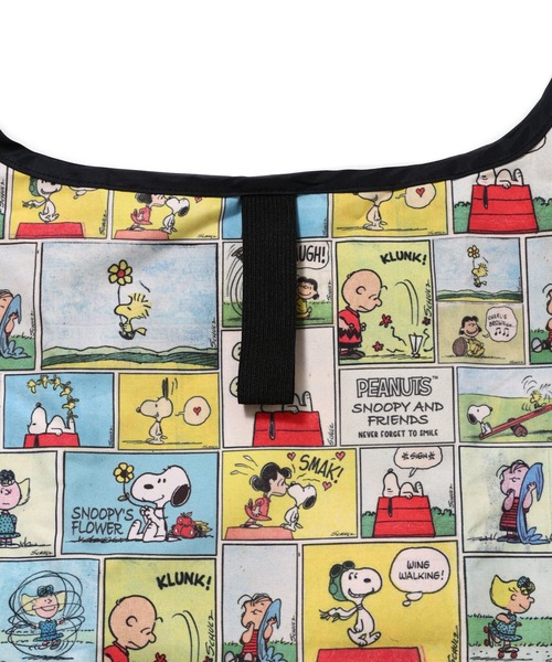 FRUIT OF THE LOOM（フルーツオブザルーム）の「FTL x PEANUTS エコバッグS2 / ピーナッツ コラボ コミック 総柄プリント（エコバッグ/サブバッグ・メンズ・イエロー・FREE）」の7枚目の写真