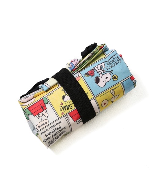 FRUIT OF THE LOOM（フルーツオブザルーム）の「FTL x PEANUTS エコバッグS2 / ピーナッツ コラボ コミック 総柄プリント（エコバッグ/サブバッグ・メンズ・イエロー・FREE）」の8枚目の写真