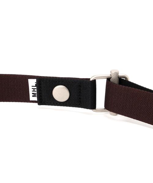 MHL.（エムエイチエル）の「CONTRAST WEBBING BELT（ベルト・レディース・ブラック・FREE）」の3枚目の写真