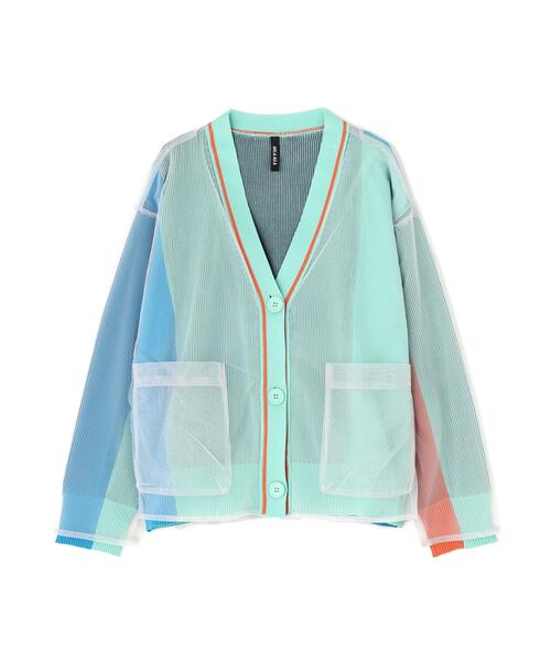 AULA AILA(アウラアイラ)の「AULA AILA(アウラ アイラ)別注チュールレイヤードカーディガン(カーディガン/ボレロ・レディース・ブラック/モスグリーン・F)」の10枚目の写真