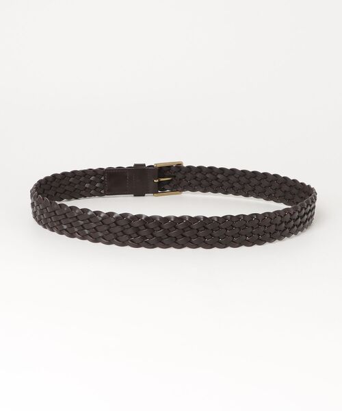 POLO RALPH LAUREN(ポロ ラルフ ローレン)の「ブレーデッド レザー ベルト(ベルト・メンズ・ブラウン系・32/34)」の2枚目の写真