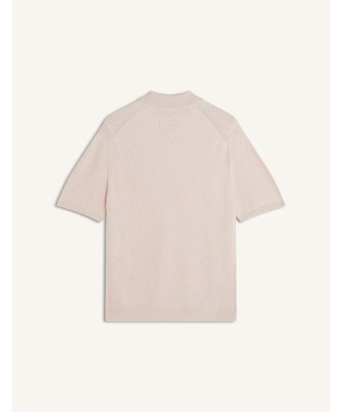 Maison Kitsune(メゾンキツネ)の「TEXTURED MERINO COTTON SHORT SLEEVE POLO(ポロシャツ・メンズ・ベージュ/ライトベージュ・XS/S/M/L)」の11枚目の写真