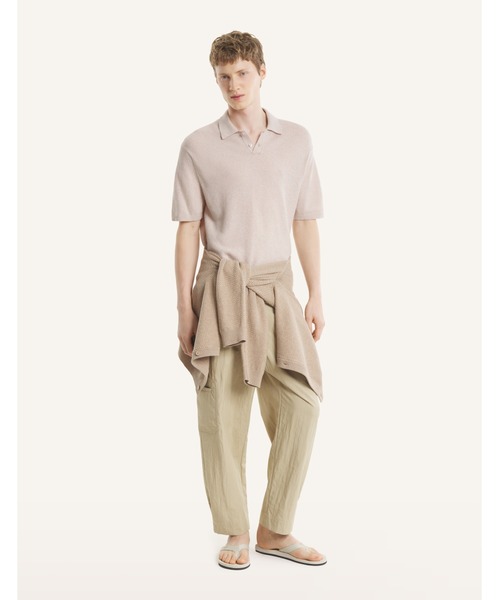 Maison Kitsune(メゾンキツネ)の「TEXTURED MERINO COTTON SHORT SLEEVE POLO(ポロシャツ・メンズ・ベージュ/ライトベージュ・XS/S/M/L)」の12枚目の写真