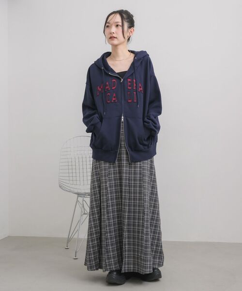 RETRO GIRL（レトロガール）の「チェックプリーツロングSK（スカート・レディース・ブルー系その他2/ブラック系その他2・FREE）」の11枚目の写真