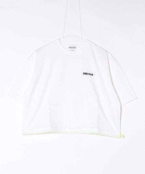 MARMOT（マーモット）の「Marmot/マーモット　クロップドコードTEE　Cropped Cord T-Shirts（Tシャツ/カットソー・レディース・ホワイト/ブラック/グリーン・M）」の10枚目の写真