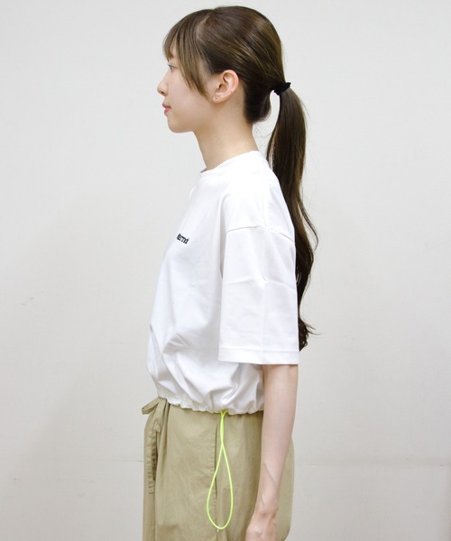 MARMOT（マーモット）の「Marmot/マーモット　クロップドコードTEE　Cropped Cord T-Shirts（Tシャツ/カットソー・レディース・ホワイト/ブラック/グリーン・M）」の7枚目の写真