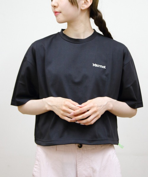MARMOT（マーモット）の「Marmot/マーモット　クロップドコードTEE　Cropped Cord T-Shirts（Tシャツ/カットソー・レディース・ホワイト/ブラック/グリーン・M）」の13枚目の写真