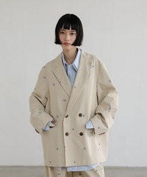 LOWRYS FARM | C/Nシシュウダブルジャケット 655805(その他アウター)