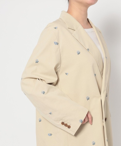 LOWRYS FARM(ローリーズファーム)の「C/Nシシュウダブルジャケット 655805(その他アウター・レディース・ベージュ・FREE)」の6枚目の写真