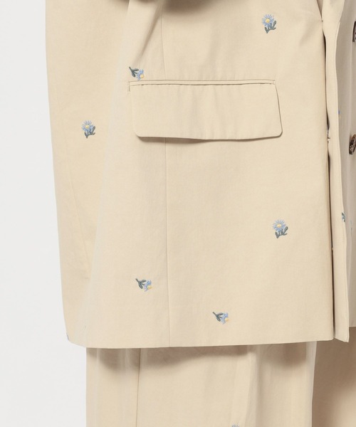 LOWRYS FARM(ローリーズファーム)の「C/Nシシュウダブルジャケット 655805(その他アウター・レディース・ベージュ・FREE)」の8枚目の写真