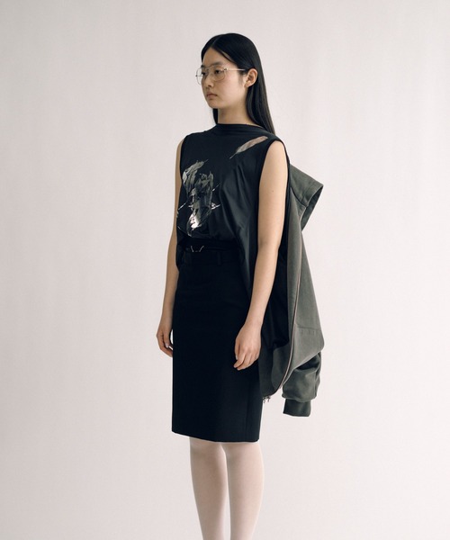 KEISUKEYOSHIDA(ケイスケヨシダ)の「Parka (sleeveless lining)(パーカー・レディース・グレー/ブラック・FREE)」の5枚目の写真