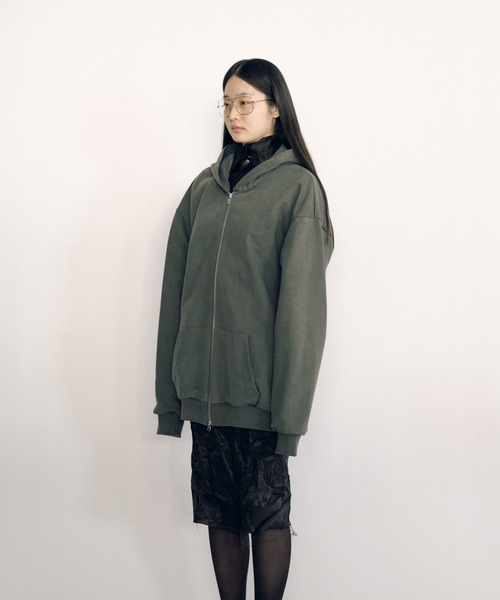 KEISUKEYOSHIDA(ケイスケヨシダ)の「Parka (sleeveless lining)(パーカー・レディース・グレー/ブラック・FREE)」の12枚目の写真