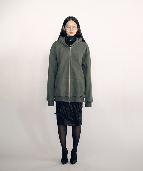 KEISUKEYOSHIDA(ケイスケヨシダ)の「Parka (sleeveless lining)(パーカー・レディース・グレー/ブラック・FREE)」の15枚目の写真