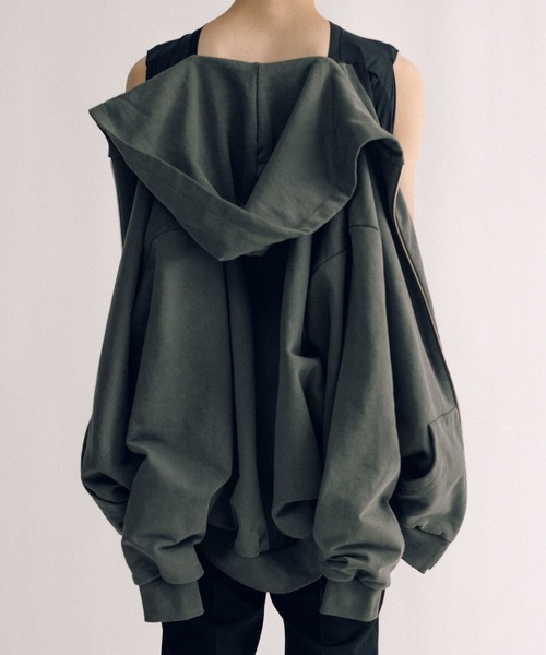 KEISUKEYOSHIDA(ケイスケヨシダ)の「Parka (sleeveless lining)(パーカー・レディース・グレー/ブラック・FREE)」の18枚目の写真