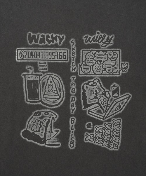 Wacky WiLLy(ワッキーウィリー)の「PIGMENT WASHED LONG SLEEVE(Tシャツ/カットソー・メンズ・チャコールグレー・LARGE/MEDIUM/SMALL)」の6枚目の写真